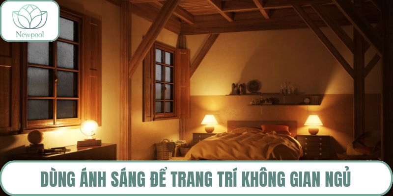 Dùng ánh sáng để trang trí không gian ngủ