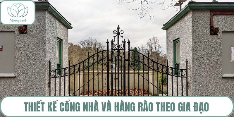 Thiết kế cổng nhà và hàng rào theo gia đạo